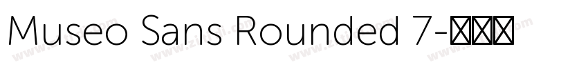 Museo Sans Rounded 7字体转换